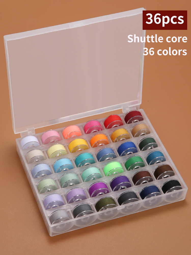Craft Embellishment Storage - 25/36 Colors Set Bobbin Thread Polyester