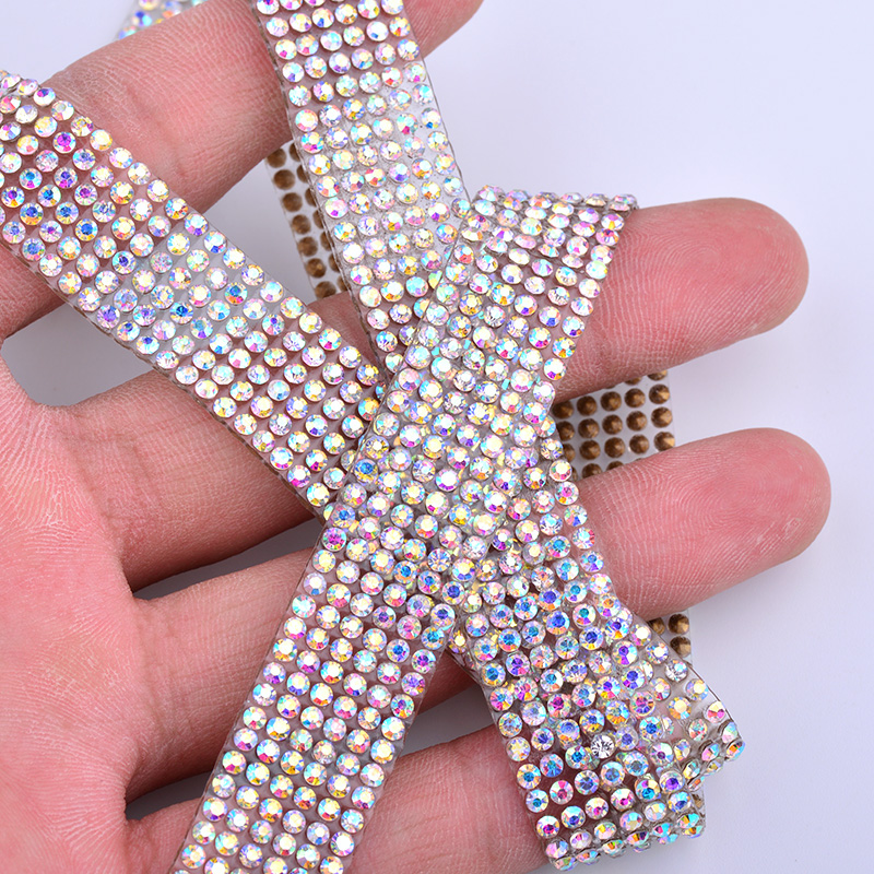 JUNAO 5Yard Crystal AB Rhinest - Crystal Mesh Fabric incelemesi ve fiyatı