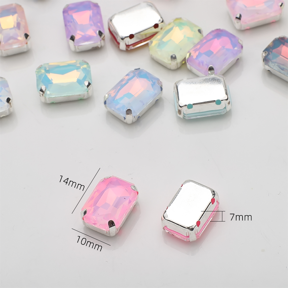 10 Pcs 10x14mm Sew On Rhinesto - Sew On Rhinestone incelemesi ve fiyatı
