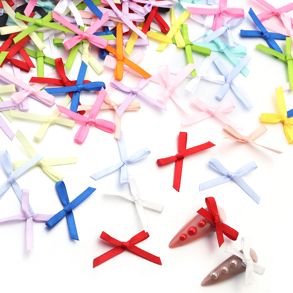 50Pcs 2.5x3cm Ribbons Mini Sat - Christmas Craft Embellishment incelemesi ve fiyatı