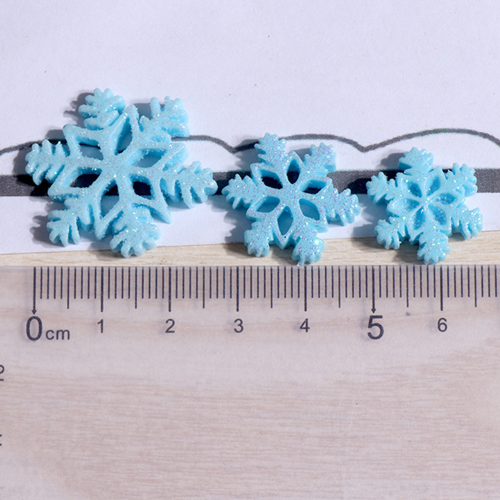 50Pcs Mini Resin Snowflake Orn - Christmas Craft Embellishment incelemesi ve fiyatı