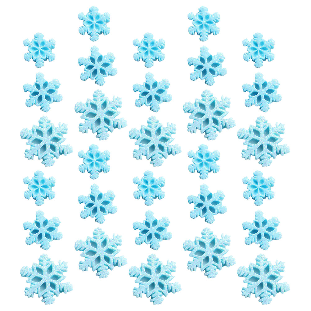 50Pcs Mini Resin Snowflake Orn - Christmas Craft Embellishment incelemesi ve fiyatı