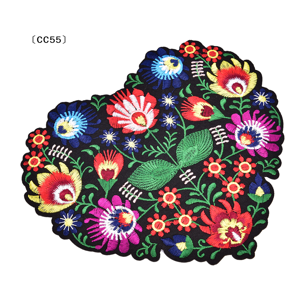 1Pc Heart Shape Flower Embroid - Applique Patch Flower incelemesi ve fiyatı