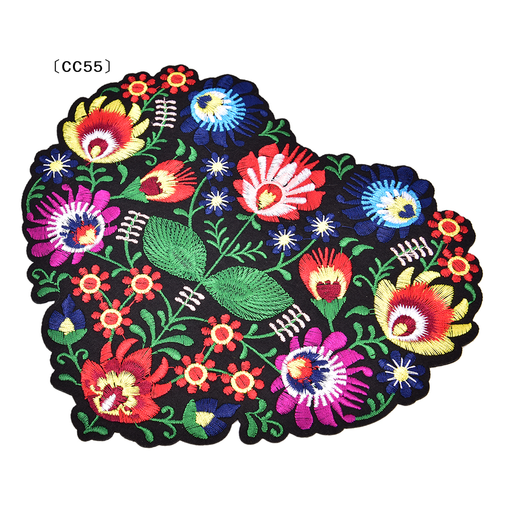 1Pc Heart Shape Flower Embroid - Applique Patch Flower incelemesi ve fiyatı