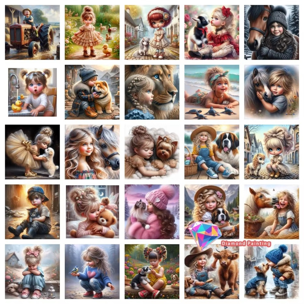 1PC frameless Boys Girls Pet F - Embroidery Embellishments incelemesi ve fiyatı