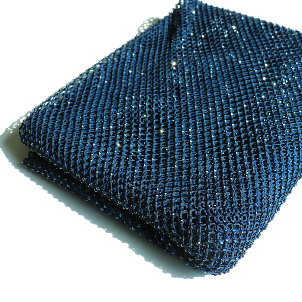 SS10 Rhinestones Mesh Navy Col - Crystal Mesh Fabric incelemesi ve fiyatı