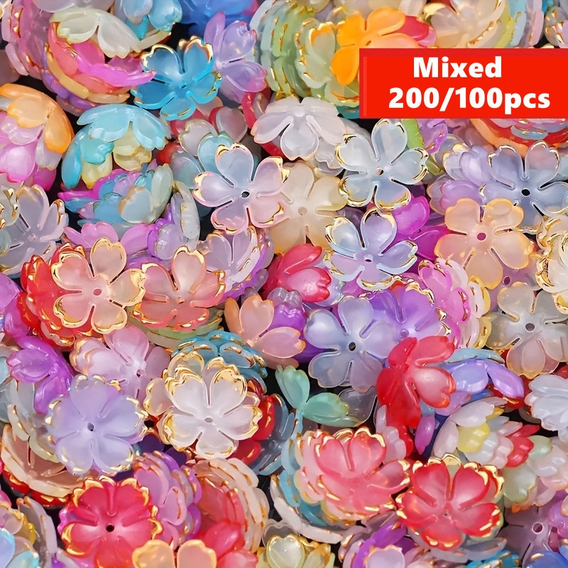 200/100pcs 15mm Colorful Acryl - Embroidery Embellishments incelemesi ve fiyatı