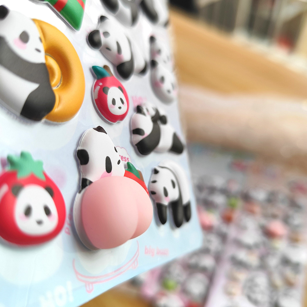 4-Piece Cute Panda Stress Reli - Craft Embellishment World incelemesi ve fiyatı