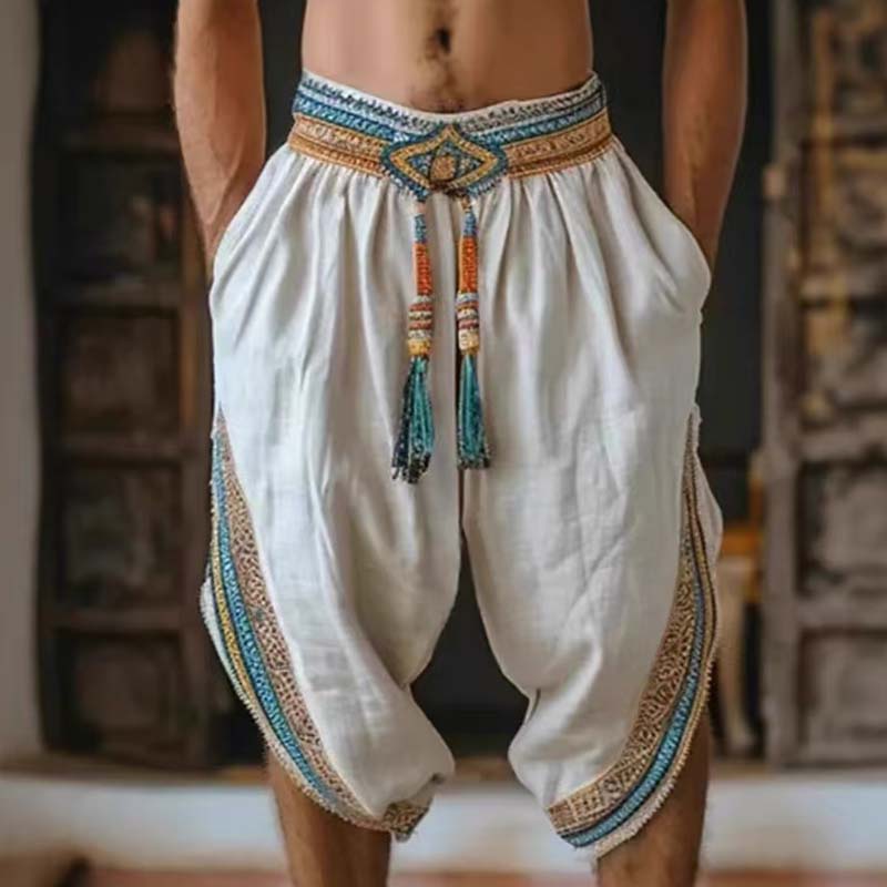 Men's Tassel Elastic Waist Cas - Tassel Fringe Trim incelemesi ve fiyatı