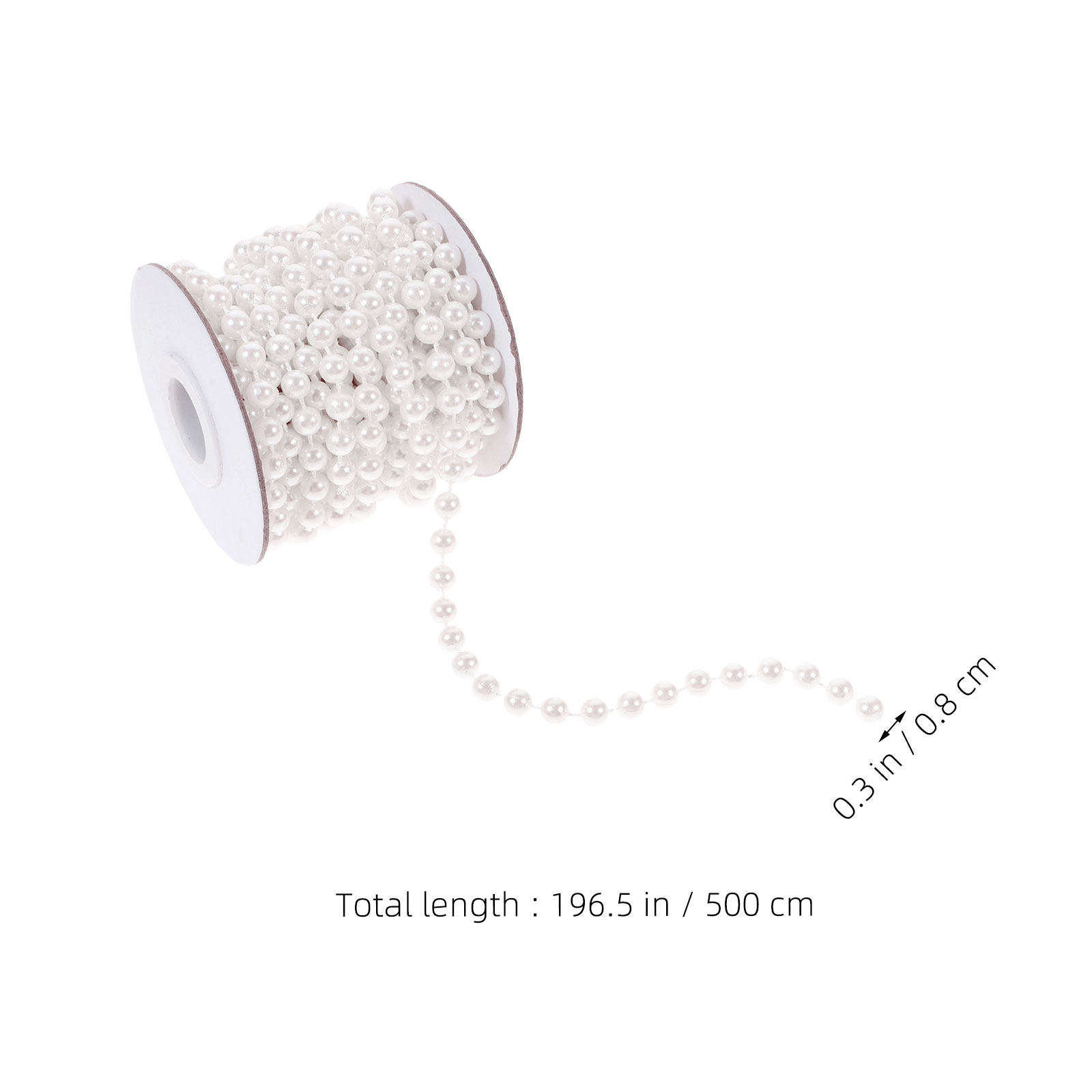5M Faux Pearl Garland Roll Pea - Christmas Craft Embellishment incelemesi ve fiyatı