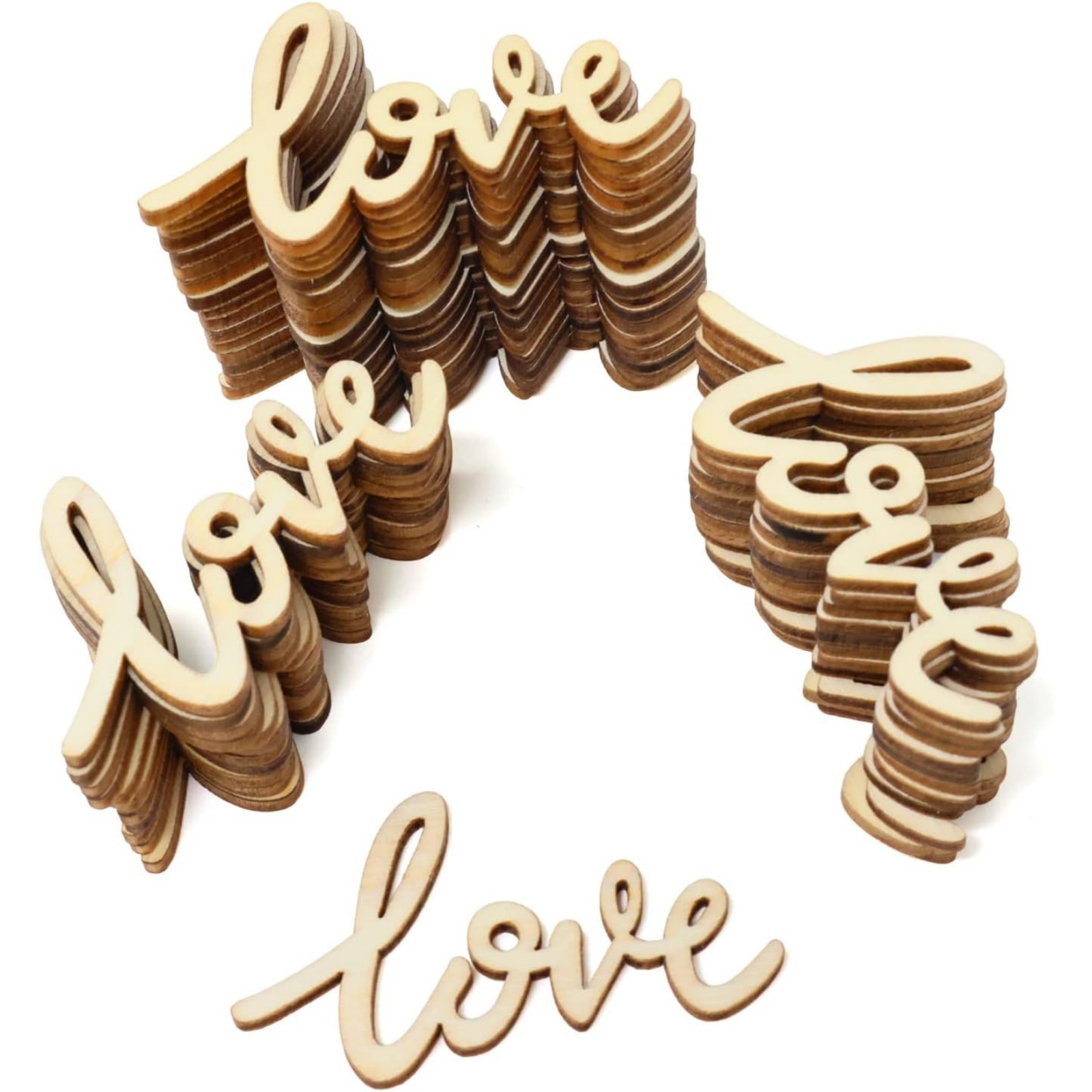 18/36 Pcs Little Love Wood Cra - Christmas Craft Embellishment incelemesi ve fiyatı