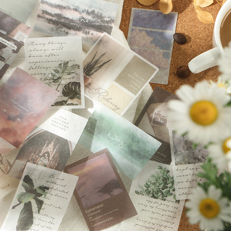 40pcs/pack Letter of Time Poet - Embellishments For Scrapbooking incelemesi ve fiyatı