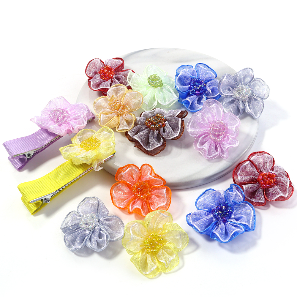 10Pcs/Lot Mesh Flower Applique - Applique Patch Flower incelemesi ve fiyatı