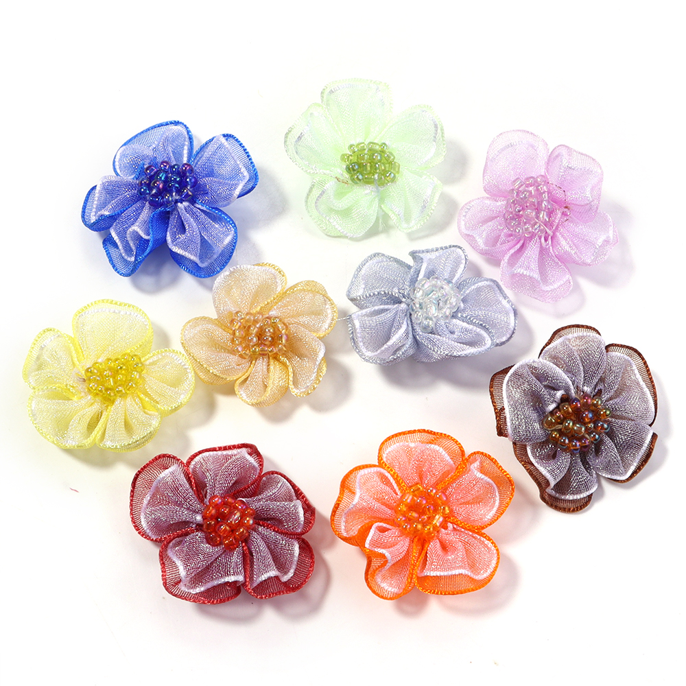 10Pcs/Lot Mesh Flower Applique - Applique Patch Flower incelemesi ve fiyatı