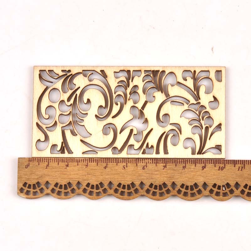5Pcs Hollow Lace Wood Crafts F - Embellishments For Scrapbooking incelemesi ve fiyatı