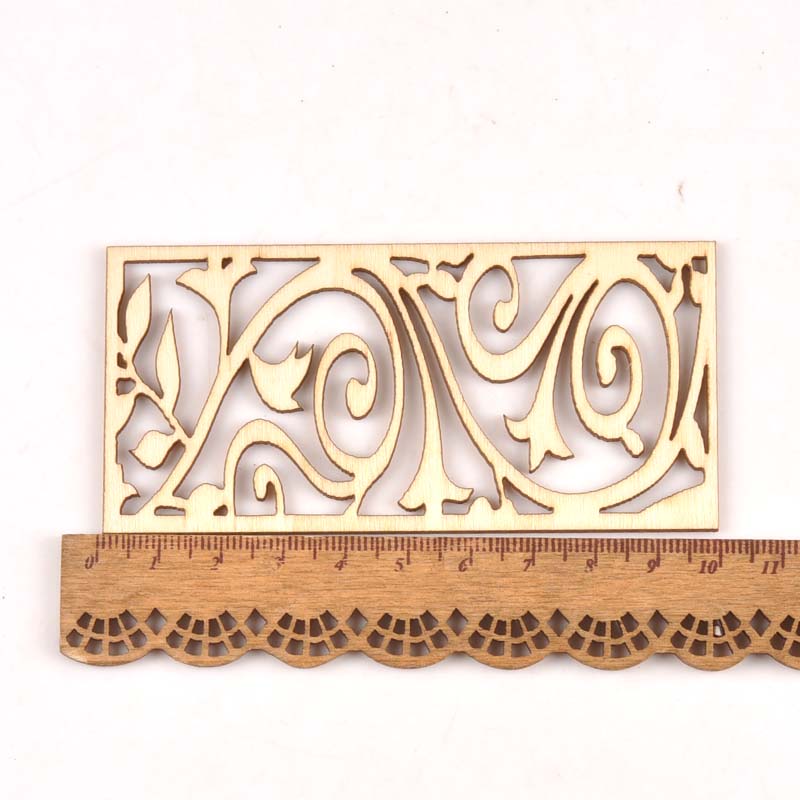 5Pcs Hollow Lace Wood Crafts F - Embellishments For Scrapbooking incelemesi ve fiyatı