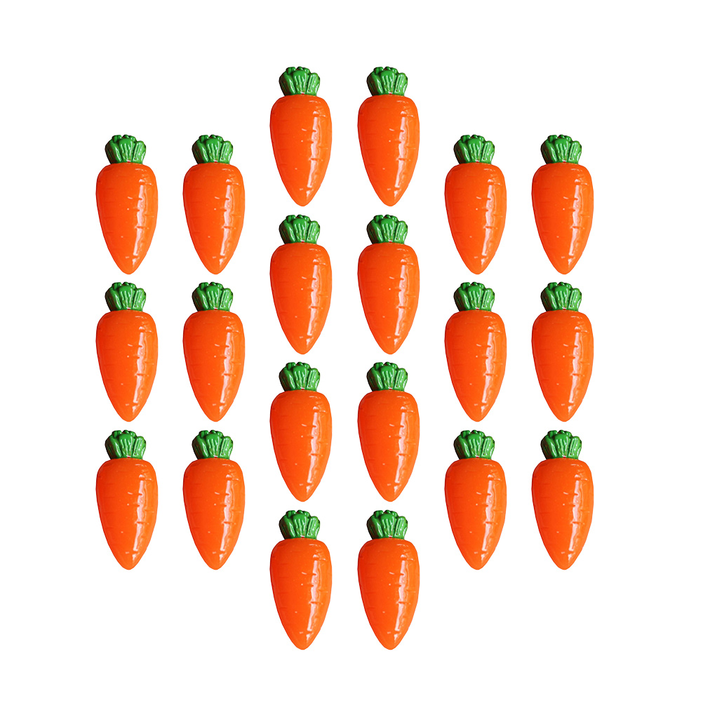  20 Pcs Simulated Carrot Acces - Embellishments For Scrapbooking incelemesi ve fiyatı