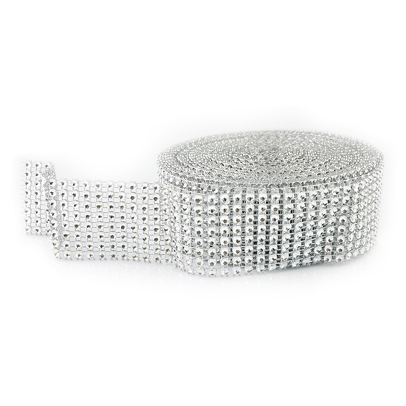 2Yard 4CM Gold Silver DIY Diam - Crystal Mesh Fabric incelemesi ve fiyatı