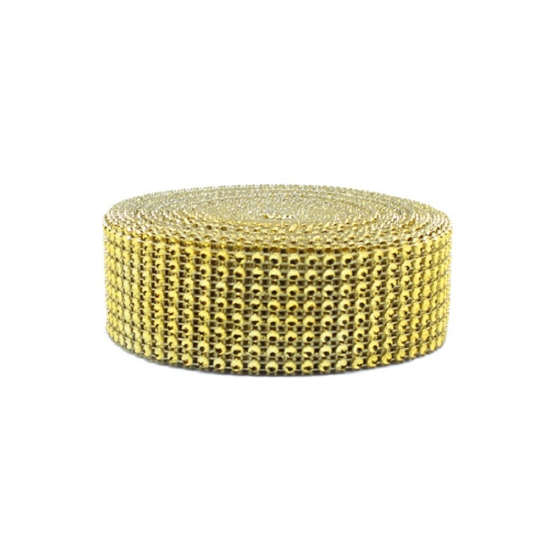 2Yard 4CM Gold Silver DIY Diam - Crystal Mesh Fabric incelemesi ve fiyatı