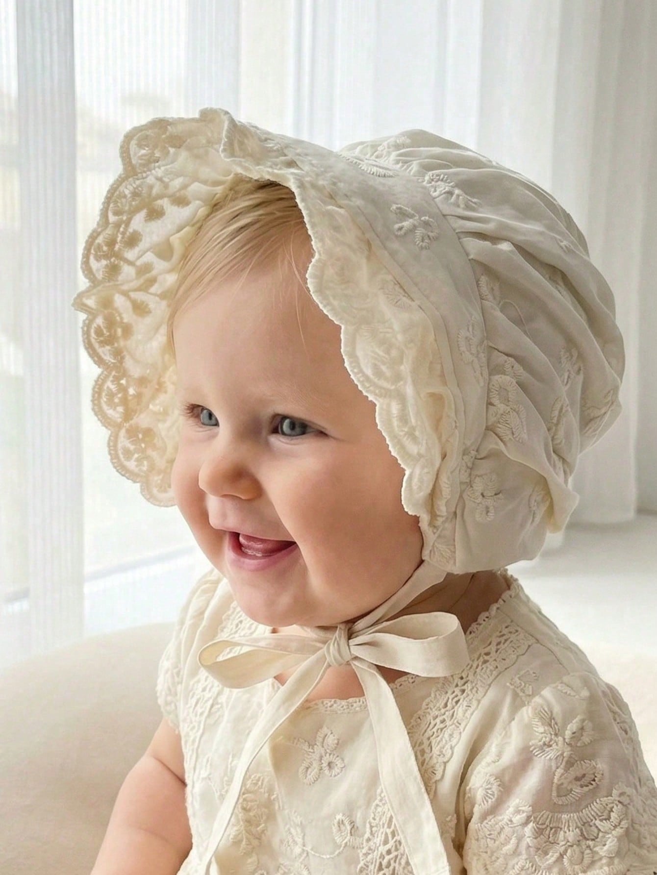 1pcs 6-18M Baby Girls White La - Embroidery Embellishments incelemesi ve fiyatı
