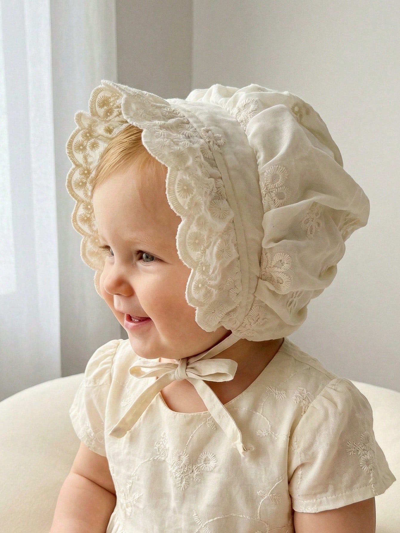 1pcs 6-18M Baby Girls White La - Embroidery Embellishments incelemesi ve fiyatı