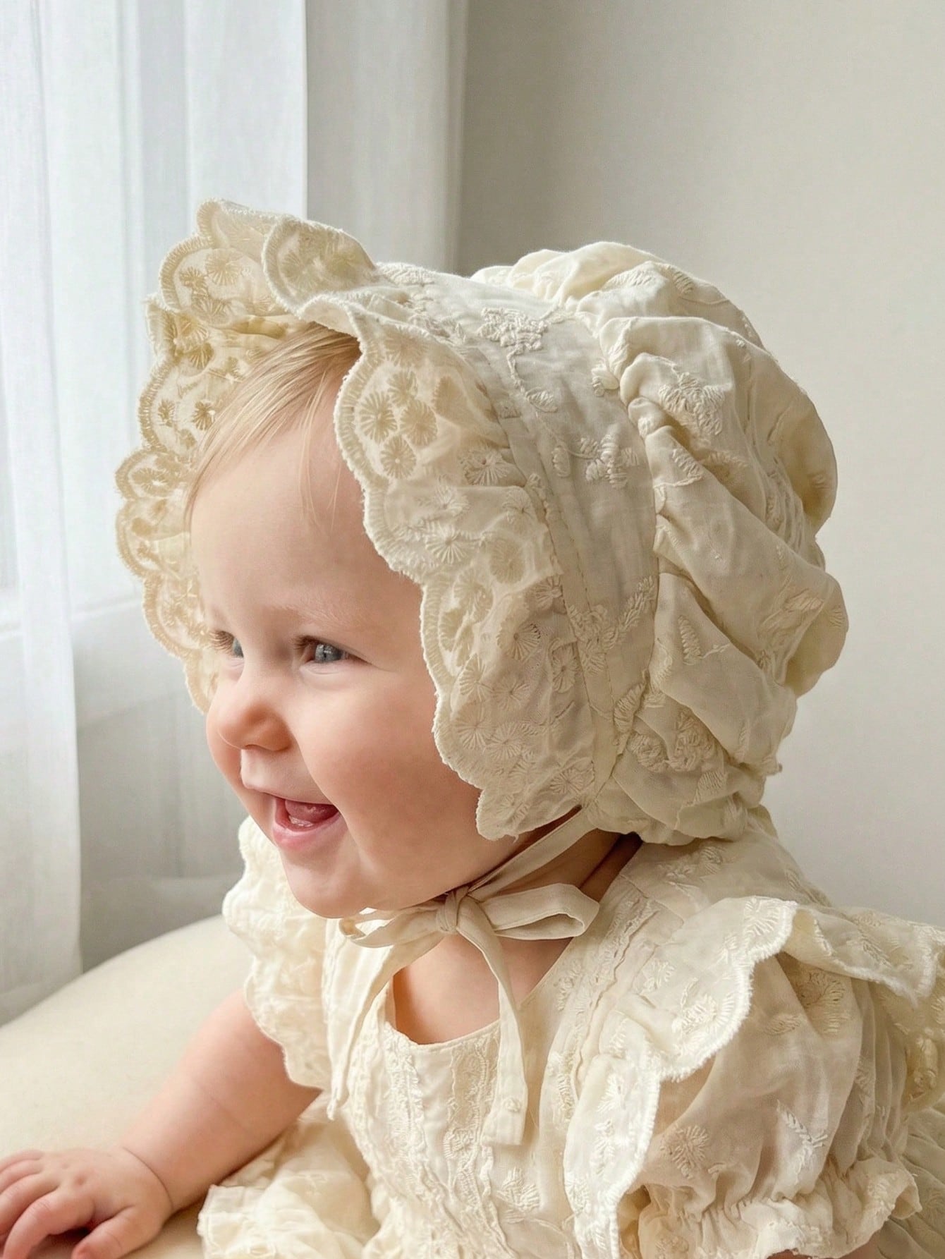 1pcs 6-18M Baby Girls White La - Embroidery Embellishments incelemesi ve fiyatı
