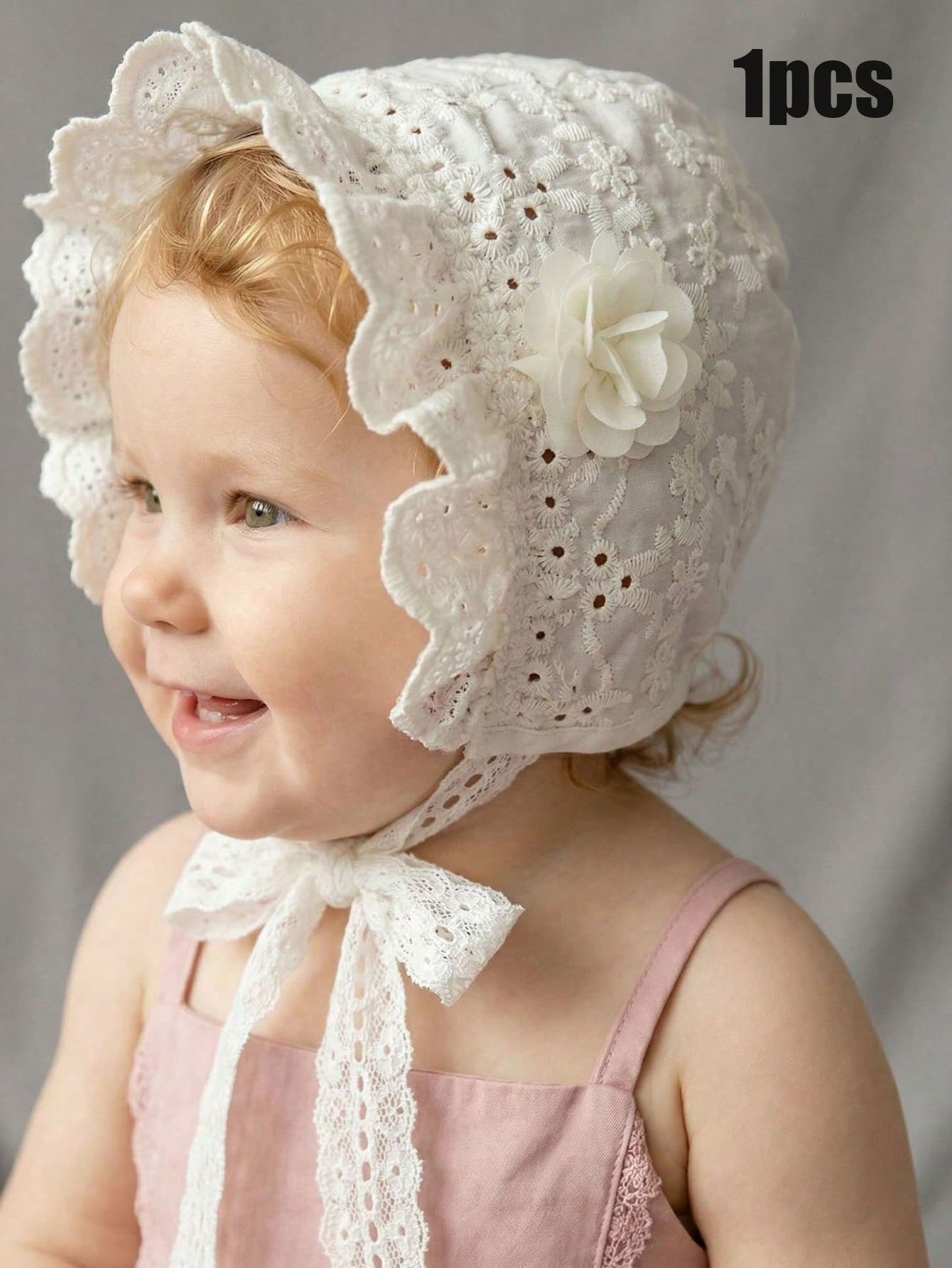 1pcs 6-18M Baby Girls White La - Embroidery Embellishments incelemesi ve fiyatı
