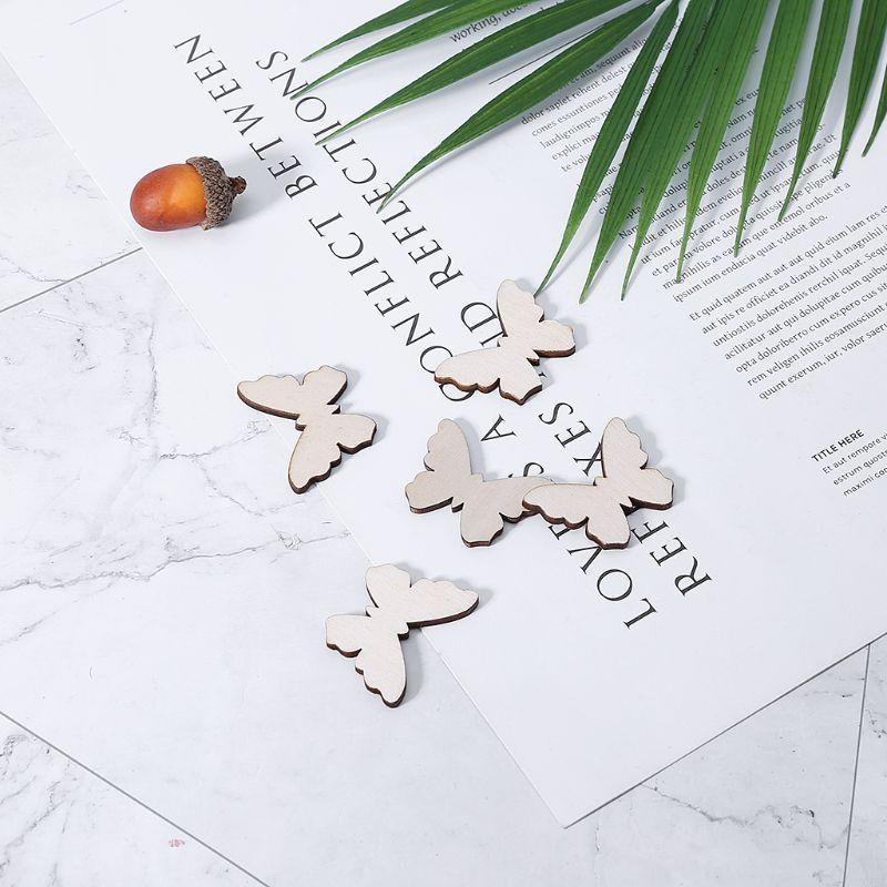50 Pcs for Butterfly Wooden Sl - Christmas Craft Embellishment incelemesi ve fiyatı