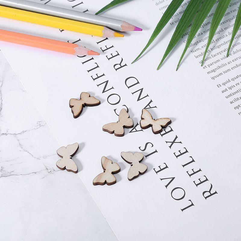 50 Pcs for Butterfly Wooden Sl - Christmas Craft Embellishment incelemesi ve fiyatı