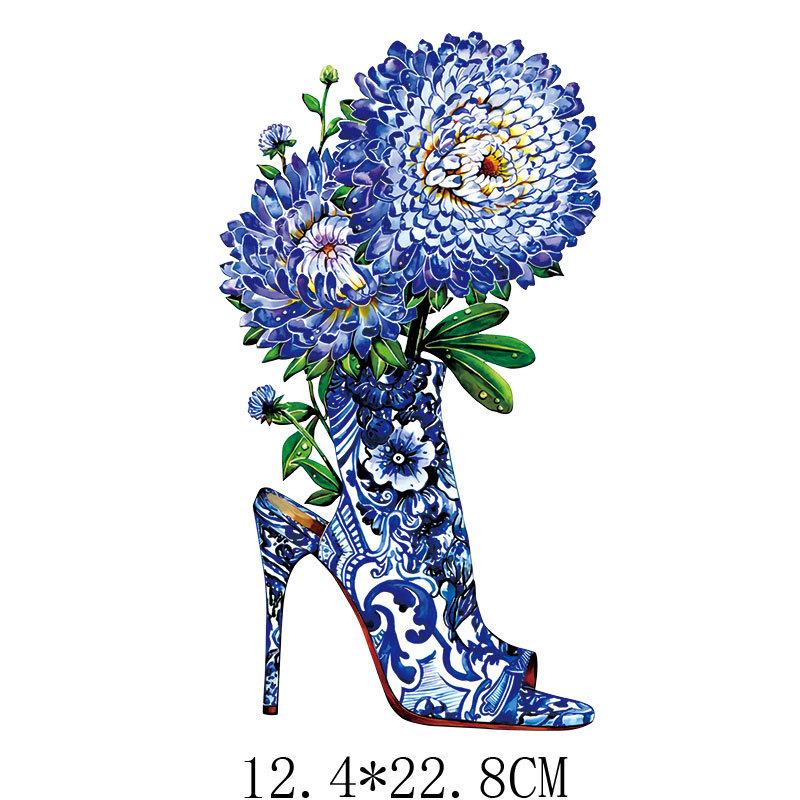 High heels flowers Iron On Pat - Applique Patch Flower incelemesi ve fiyatı