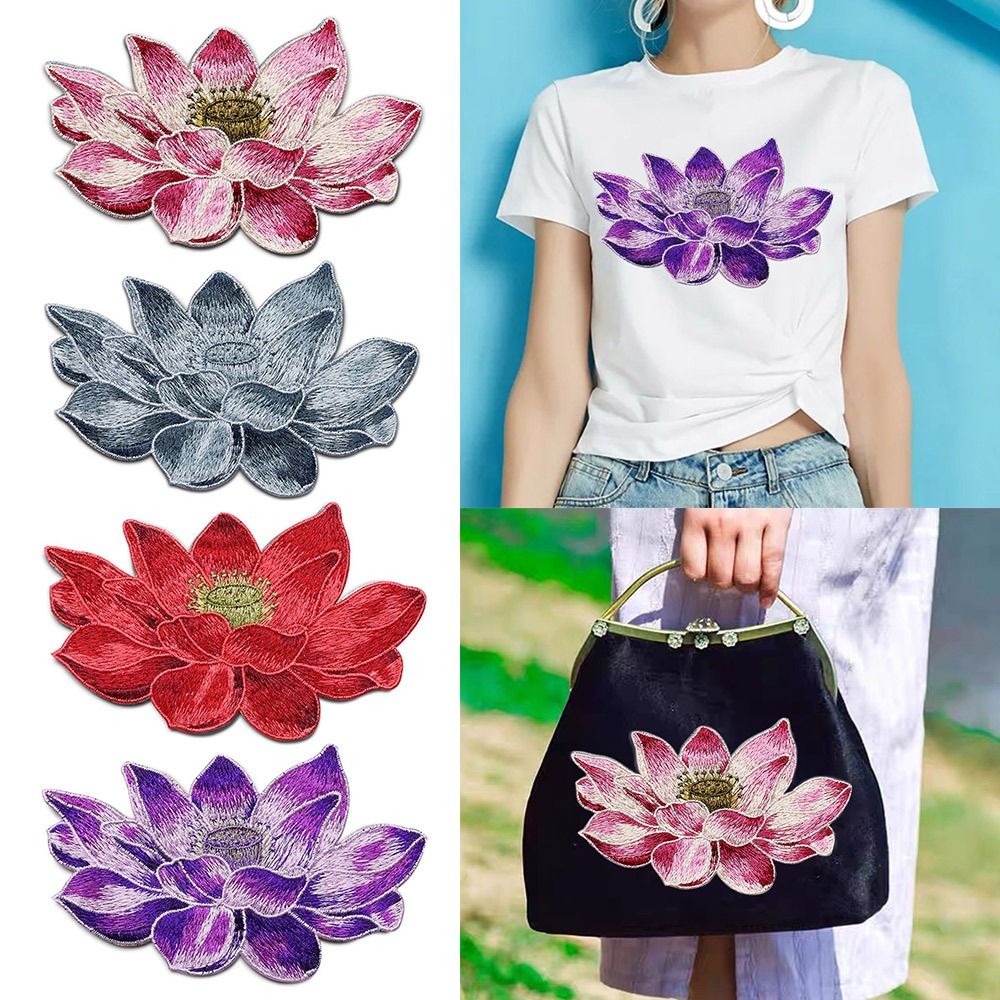 Soft Lotus Flower Patch Embroi - Applique Patch Flower incelemesi ve fiyatı
