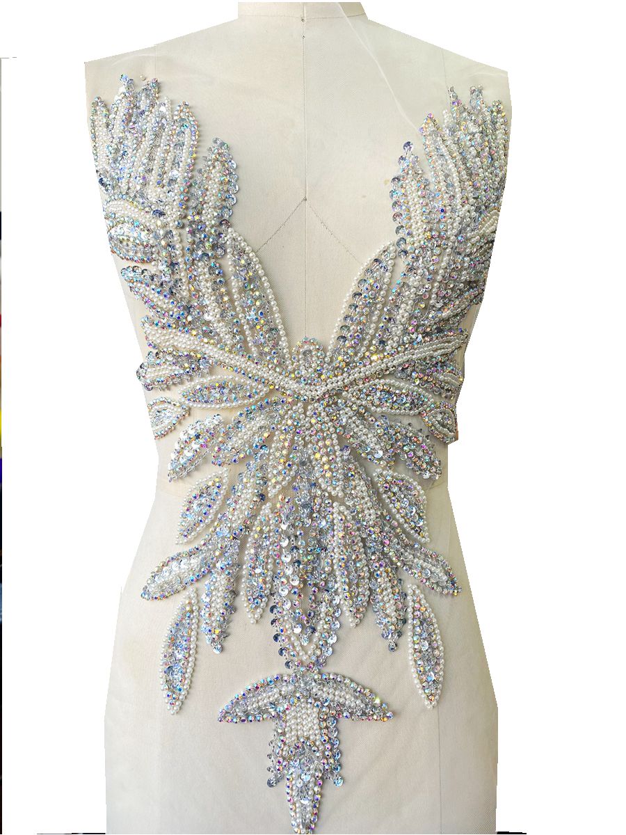 Luxury Beading Mesh Pearls Cry - Crystal Mesh Fabric incelemesi ve fiyatı