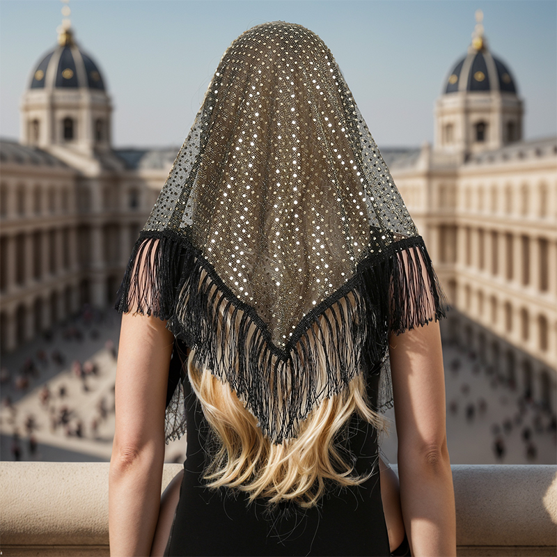 2024 Fashion Triangle Scarf Ha - Tassel Fringe Trim incelemesi ve fiyatı