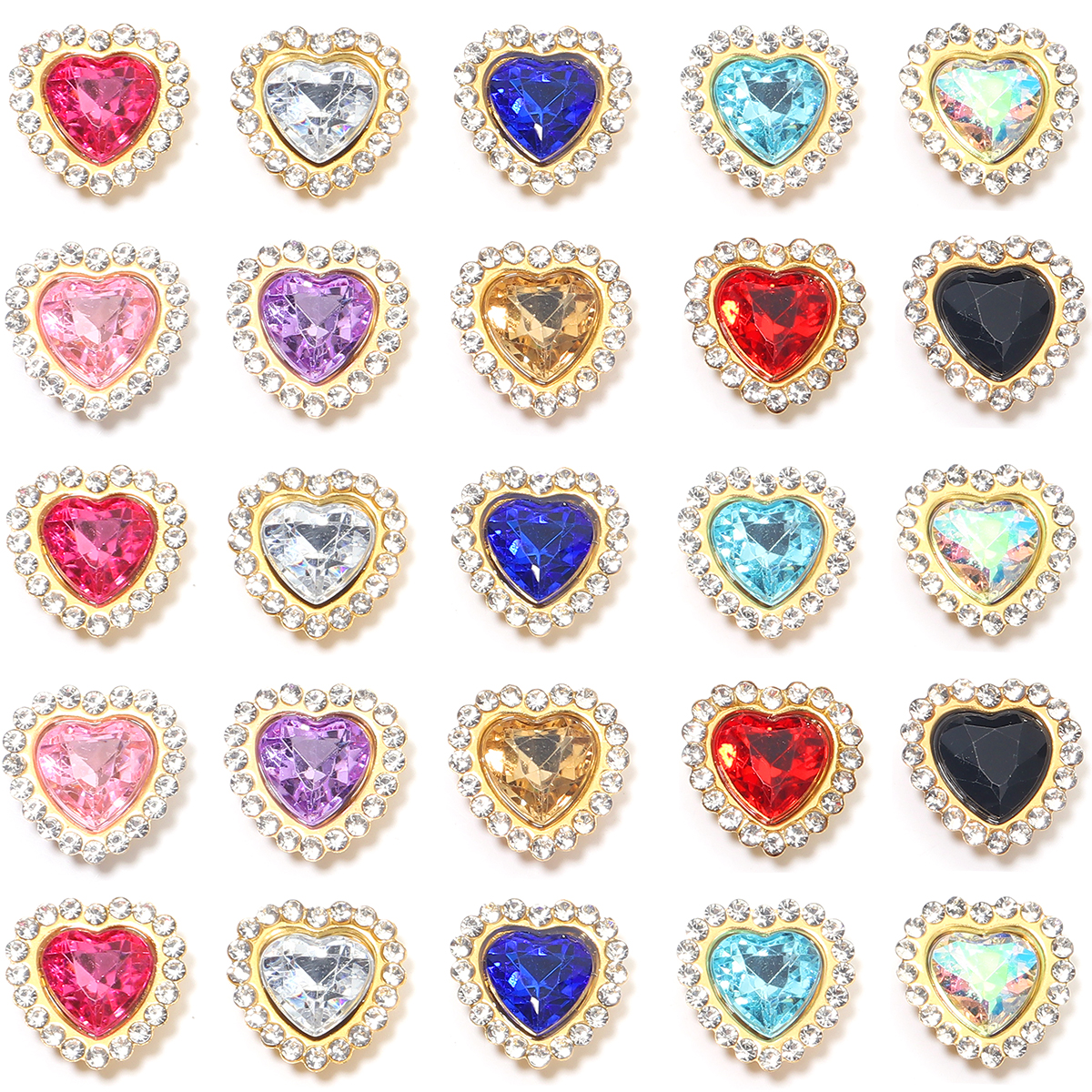 20Pcs Love Heart Acrylic Rhine - Sew On Rhinestone incelemesi ve fiyatı
