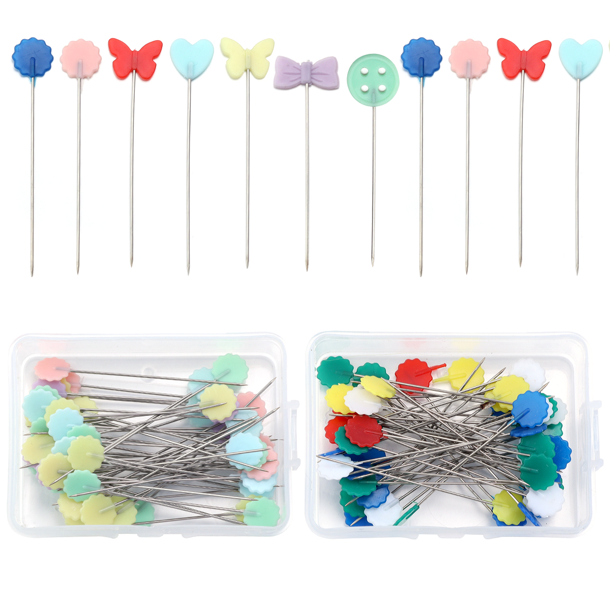 50pcs/box Stainless Steel Dres - Craft Embellishment Storage incelemesi ve fiyatı